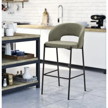 Stołek Barowy Helsinki Zielony Zestaw 2 szt 50 52 99 cm